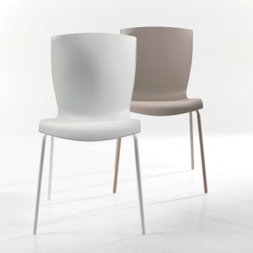 Colico Rap Chair in steel and polypropylene made in Italy and in several finishes