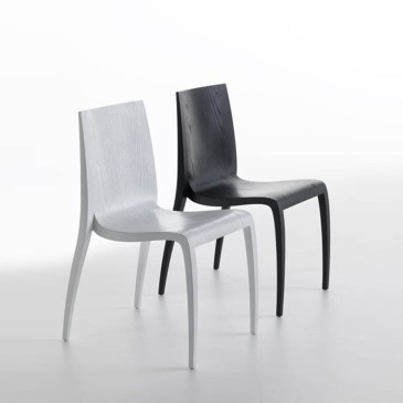 horm ki Stuhl aus schwarz-weißer Esche