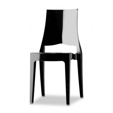 scab glenda glossy black chair