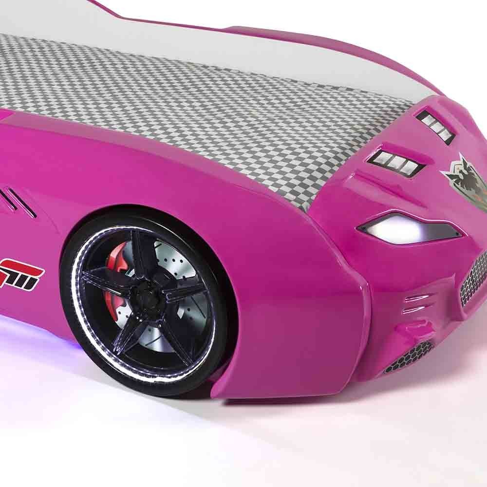 Car-shaped bed with lights, sounds and leather seats | Kasa-Store