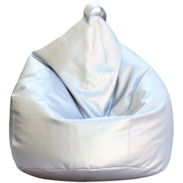 Maxi Large bean bag pouf 12 different colors in eco-leather with completely removable polyethyrene spheres