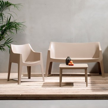 Canapé d'extérieur Coccolona de Scab Design fabriqué en Italie