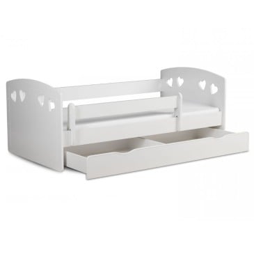 Julia children's bed by Kocot white with chest of drawers and mattress - structure