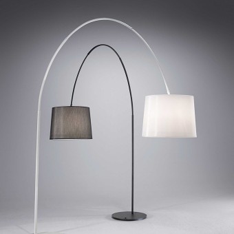 Dorsal Floor Lamp in chromed metal with
