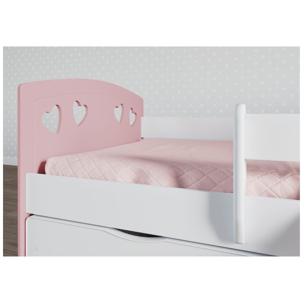 Julia Mix baby bed by Kocot mix pale pink and white - mattress detail