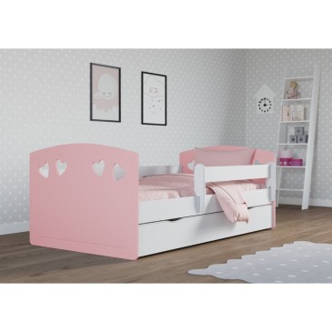 Julia Mix children's bed by Kocot mix pale pink and white in set photo