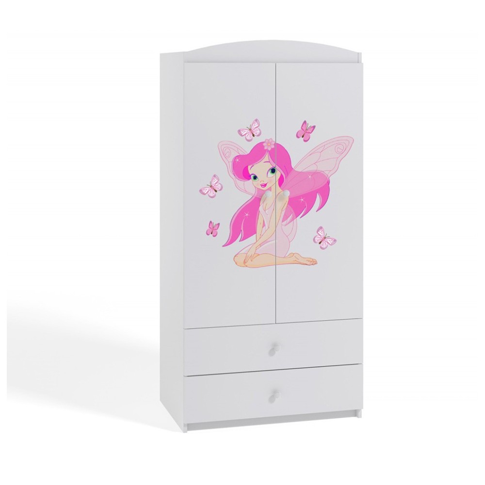 Δίπορτη ντουλάπα για κοριτσίστικο υπνοδωμάτιο | kasa-store