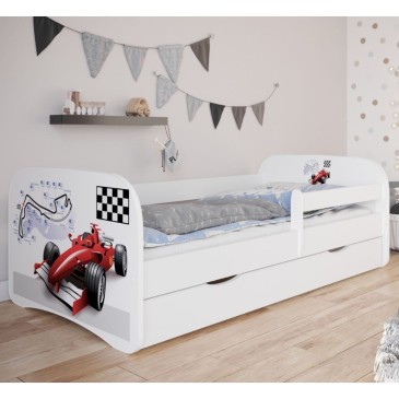 Baby Dreams μονό κρεβάτι για παιδιά με συρτάρια διαθέσιμο σε διάφορες εκτυπώσεις