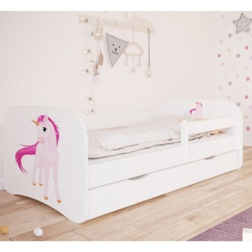Baby Dreams μονό κρεβάτι για κορίτσια με συρτάρια διαθέσιμο σε διάφορα prints