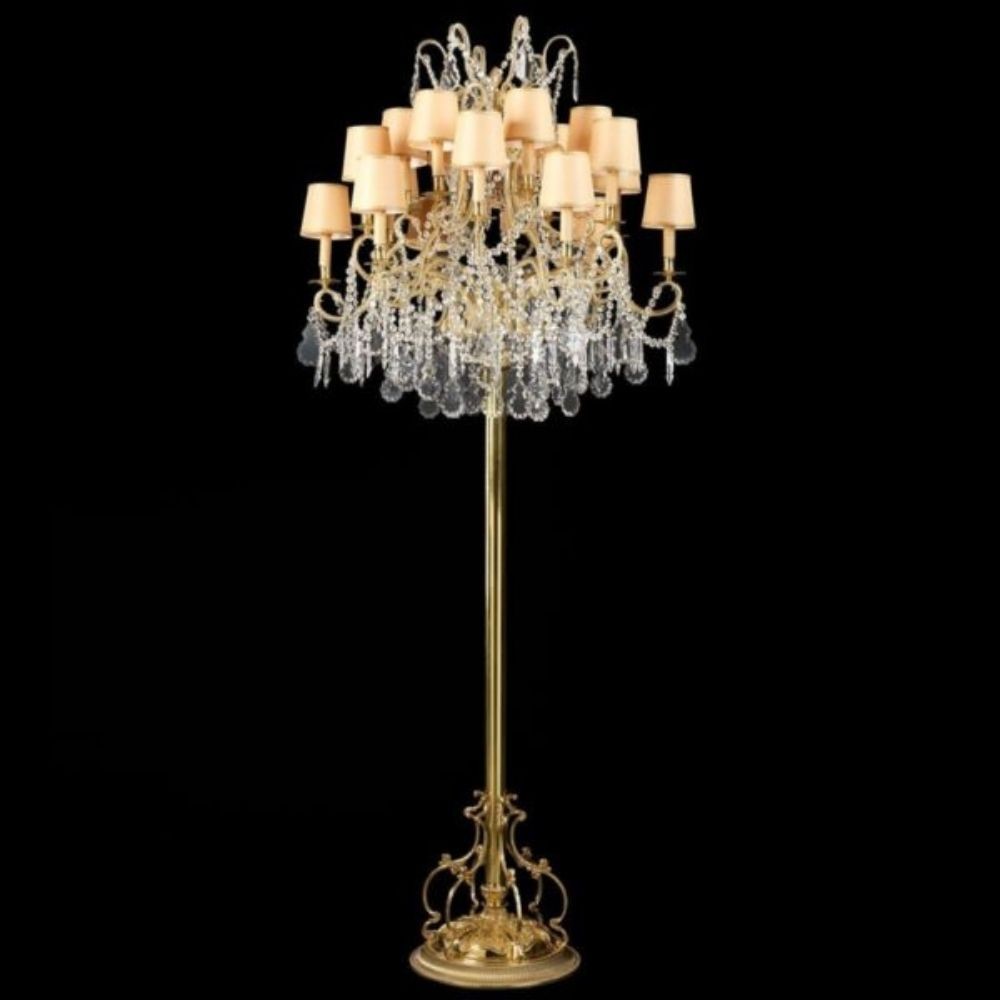 Brass table lamp with crystals HERITAGE by BADARI
