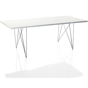 Magis xz3 tavolo rettangolare bianco - bianco