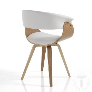 tomasucci visby wood sedia soggiorno
