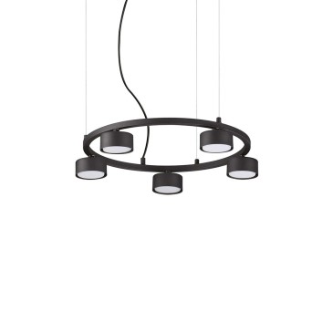 ideal-lux minor round lampada a sospensione a 5 luci