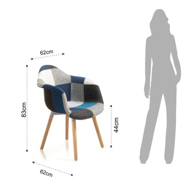 Nieuwe Kaleidos-I blauwe moderne fauteuil van Tomasucci | kasa-store