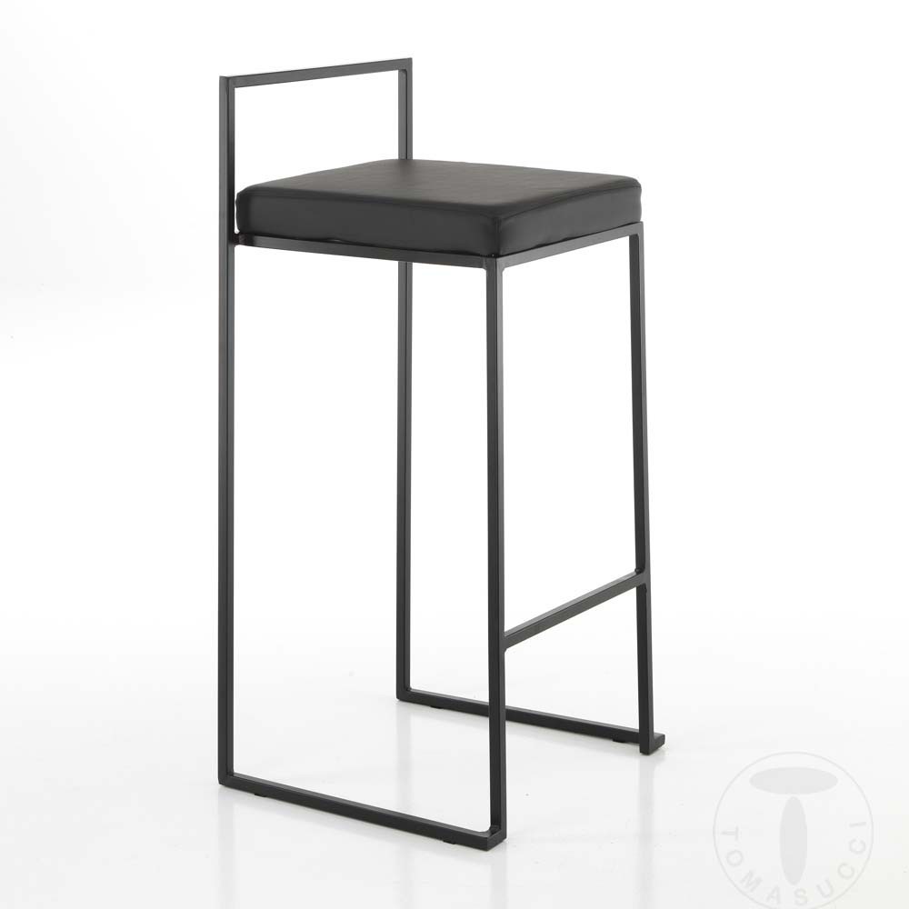 Dodo black the design stool made by tomasucci | kasa-store