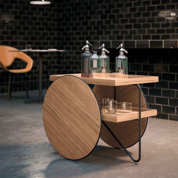 Chariot trolley salontafel ontworpen door GamFratesi voor Horm | kasa-store