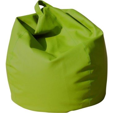 Maxi Grand pouf pouf 12 couleurs différentes en éco-cuir avec sphères en polyethyrène entièrement amovibles