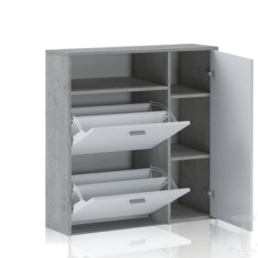 Niki shoe cabinet by Tomasucci with three doors made with ecological panels