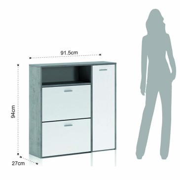 Niki the shoe cabinet with three doors by Tomasucci | kasa-store