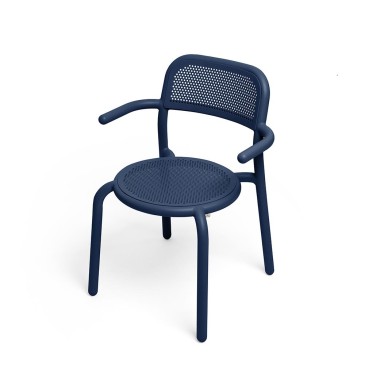 Fauteuil Tonì chaise avec accoudoirs de Fatboy adapté à l'intérieur et à l'extérieur