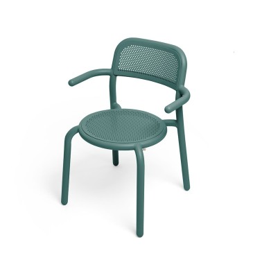Fauteuil Tonì chaise avec accoudoirs de Fatboy adapté à l'intérieur et à l'extérieur