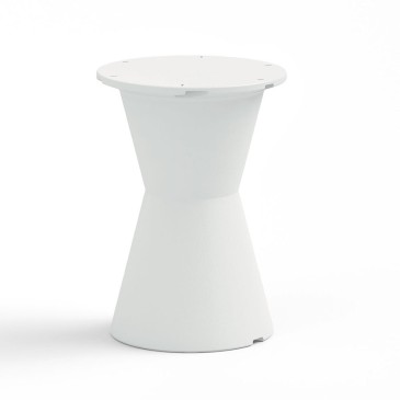 Dot table by Lyxo in polyethylene suitable for indoor and outdoor