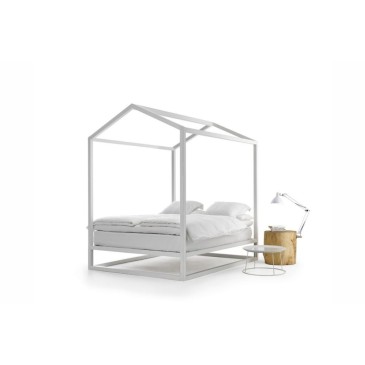Mogg Casetta in Canada canopy bed in wood | Kasa-Store