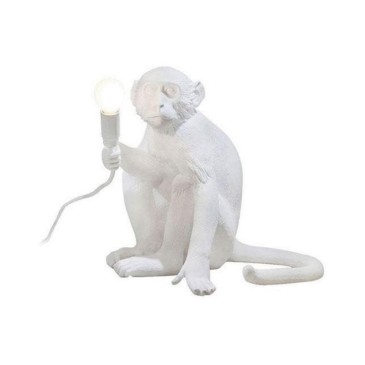 Seletti Monkey Sitting White