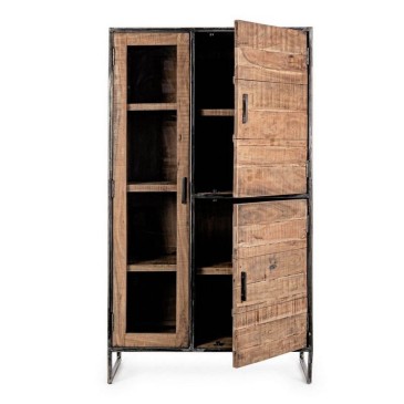 Elmer three-door sideboard by Bizzotto made of acacia wood