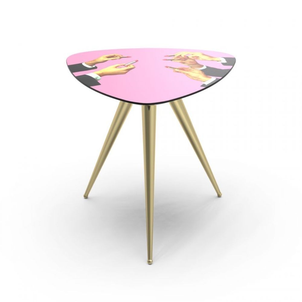 Seletti Pink Lipsticks coffee table designed by Toiletpaper