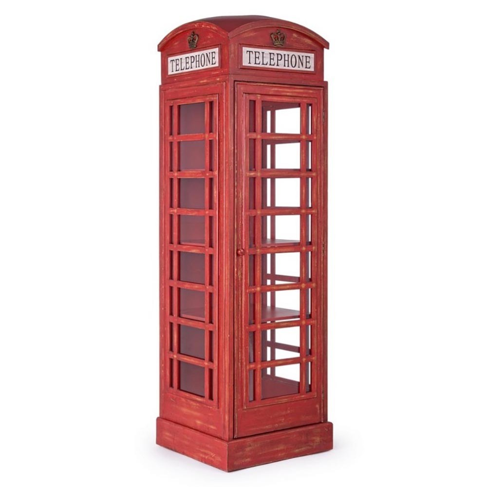 Cabin by Bizzotto the telephone booth-shaped bookcase | kasa-store