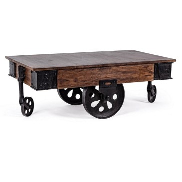 Track coffee table by Bizzotto in vintage style | kasa-store