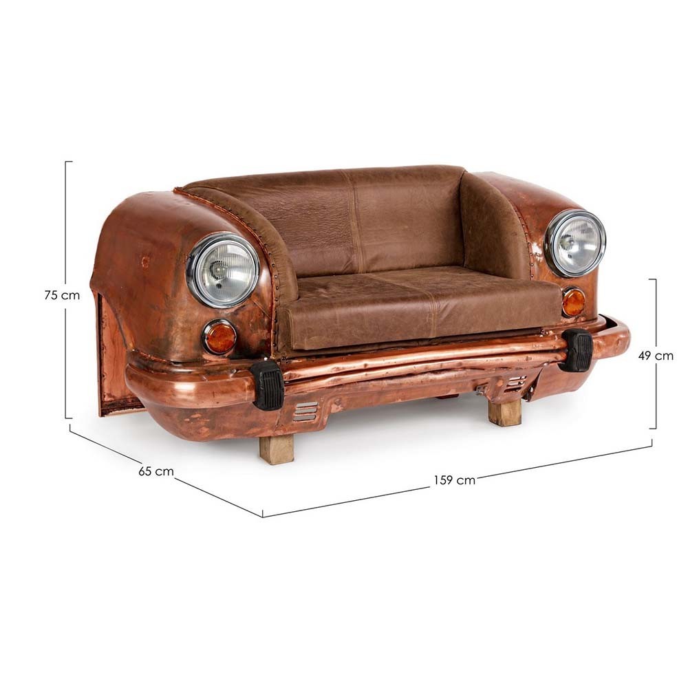 Καναπές σε σχήμα αυτοκινήτου Ambassador διαθέσιμος σε δύο φινιρίσματα | kasa-store