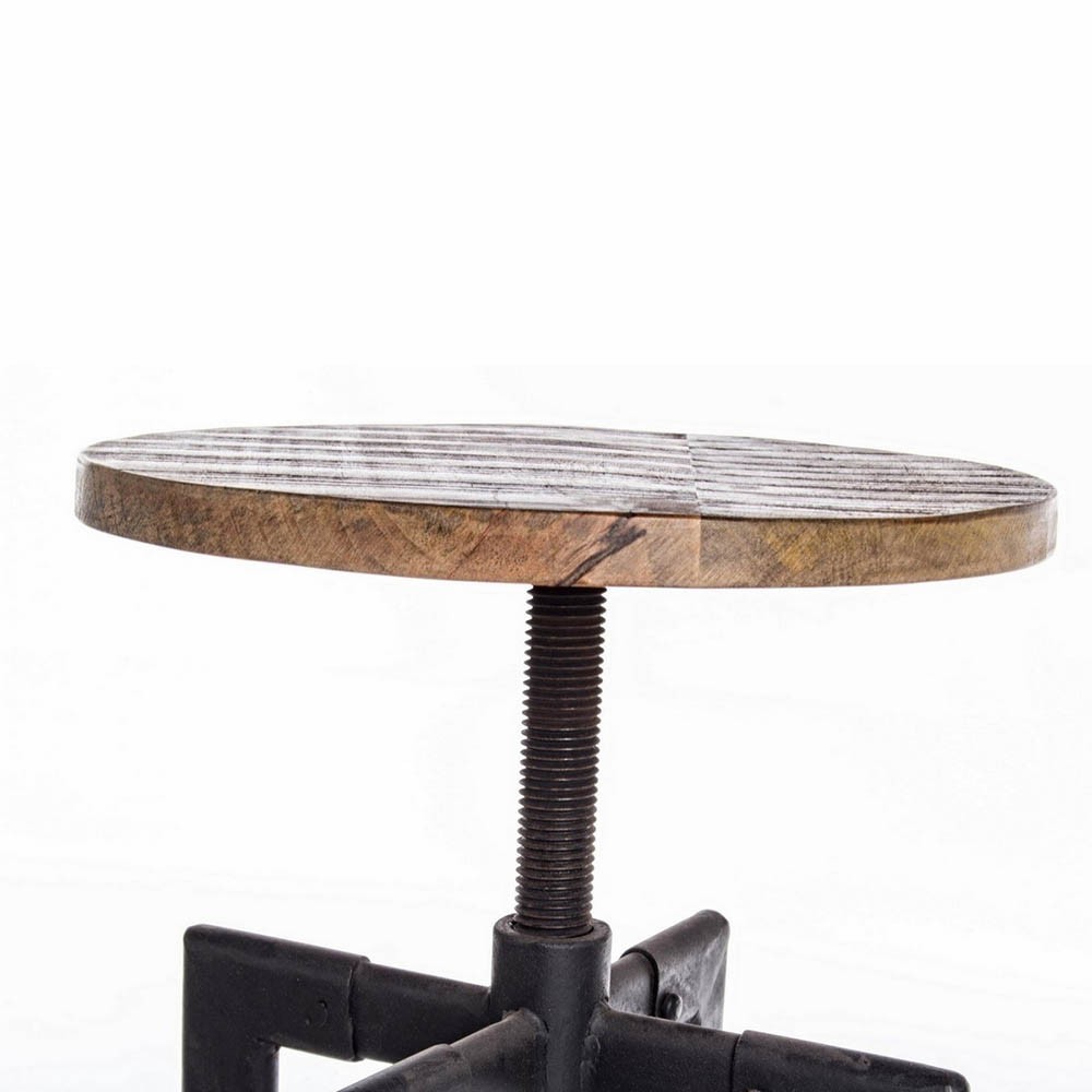 Revolve screw stool suitable for industrial style | kasa-store