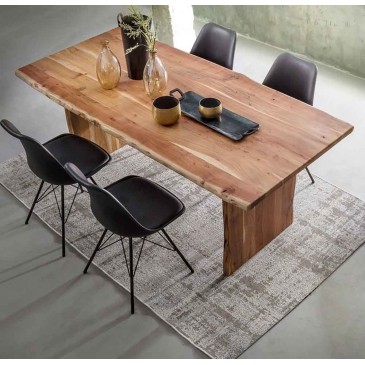 Eneas Tisch von Bizzotto komplett aus Akazienholz