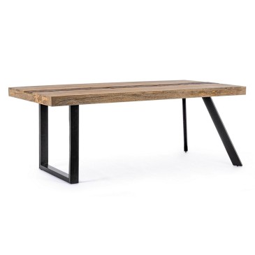 Manchester dining table by Bizzotto industrial style | kasa-store