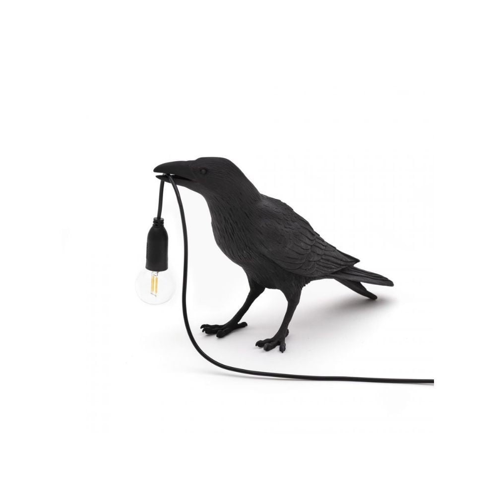 Seletti Bird Lamp Waiting lámpara de mesa de resina | Tienda Kasa