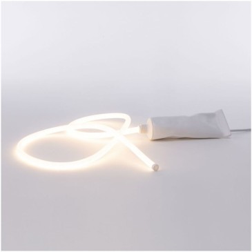 Seletti Toothpasteglow tafellamp ontworpen door Alessandro Zambelli