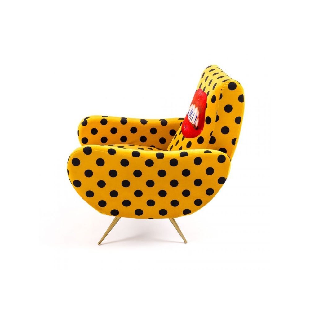 Seletti Shit Armchair in wood with or without pouf | Kasa-Store