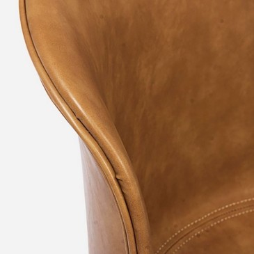 Καρέκλα Bizzotto Loft Vintage με επένδυση από οικολογικό δέρμα | kasa-store