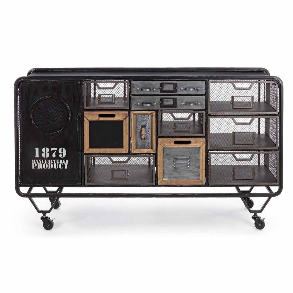 Liverpool steel sideboard by Bizzotto | kasa-store