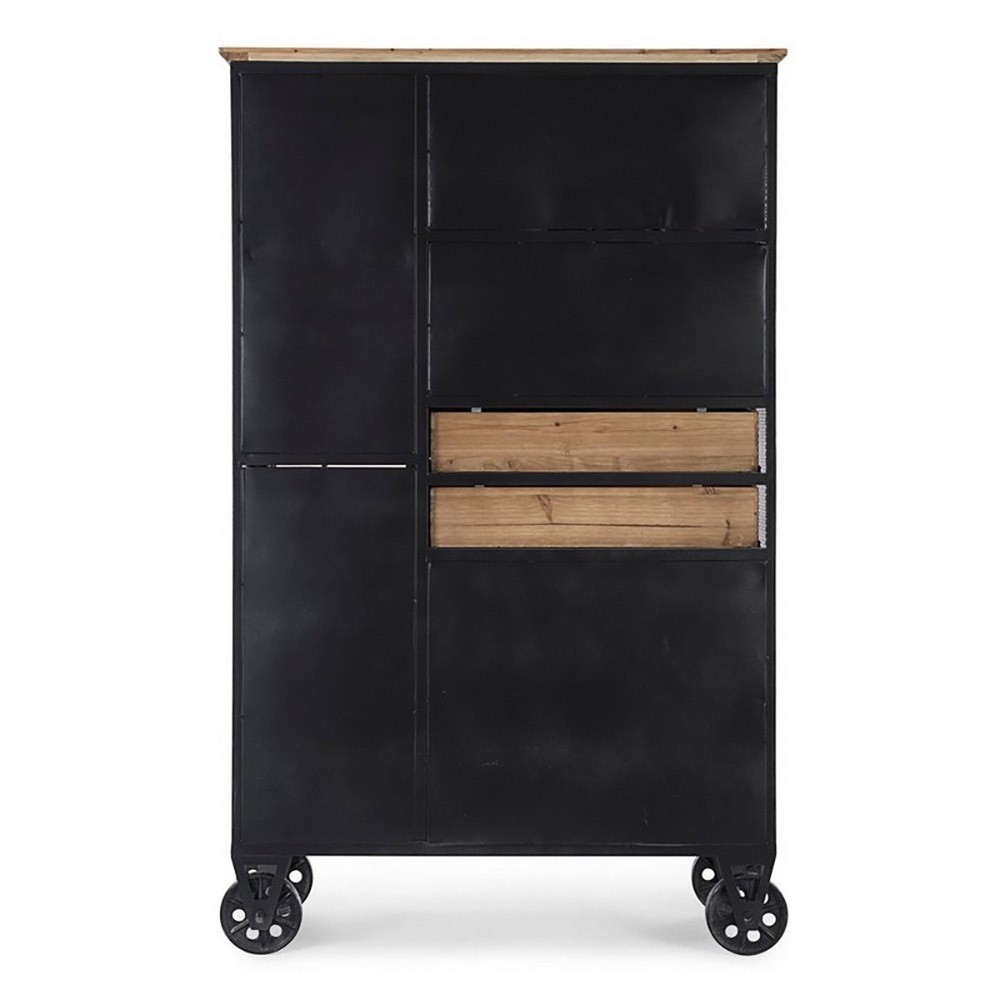 Liverpool metal cabinet by Bizzotto industrial style | kasa-store