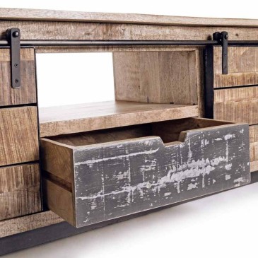 Tudor TV stand by Bizzotto industrial style | kasa-store