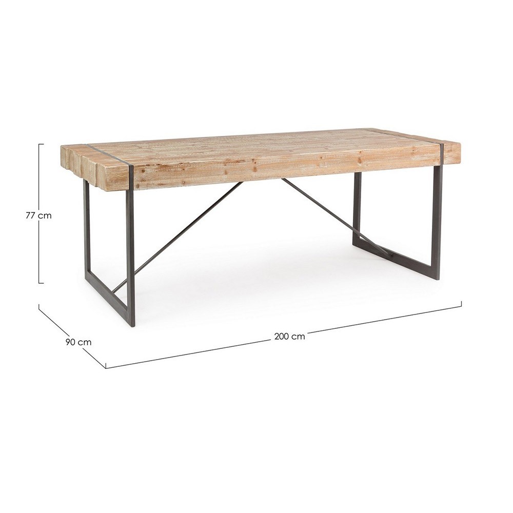 Garrett fixed dining table by Bizzotto | kasa-store