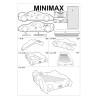 Mini Max bed in mdf for children's bedrooms