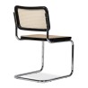 Re-edition of Cesca chair by Marcel Breuer with structure in steel and cane