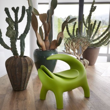 Slide Kroko fauteuil in polyethyleen | Kasa-winkel