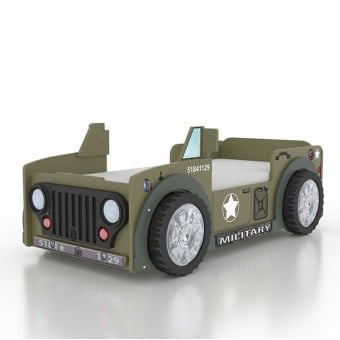 Off-road jeep-shaped bed in MDF with