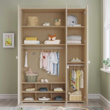 3 Door Montes wardrobe, stimulates the growth and development of the Child