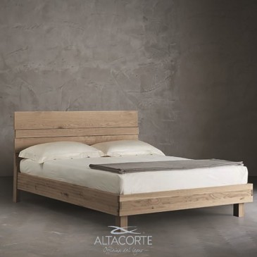 Kenzo double bed by Altacorte made of solid wood